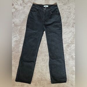 Abercrombie Curve Love Black Jeans, 28 6L, The 90’s Relaxed Jean High Rise